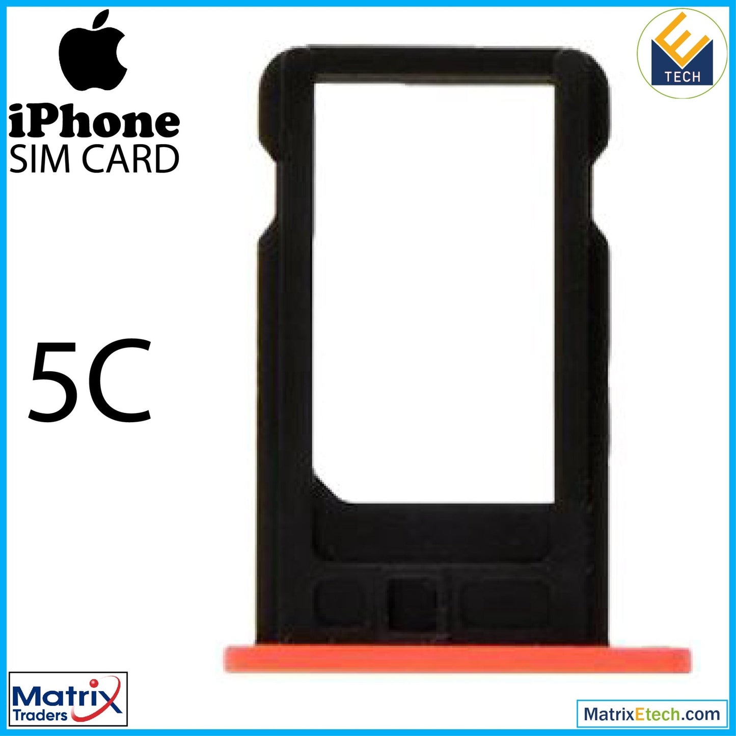 iPhone 5C Sim Card Tray (Normal) - Matrix Traders