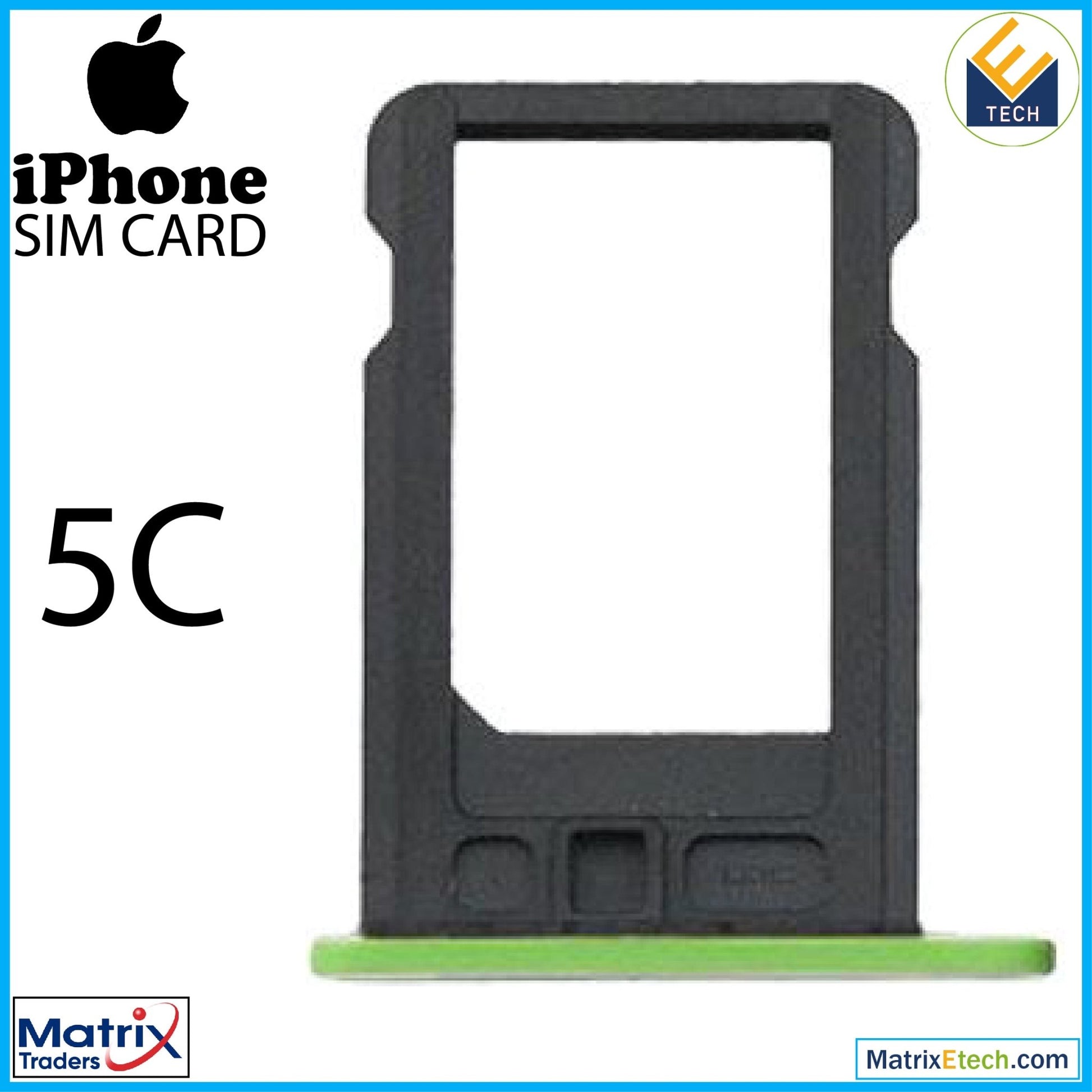 iPhone 5C Sim Card Tray (Normal) - Matrix Traders