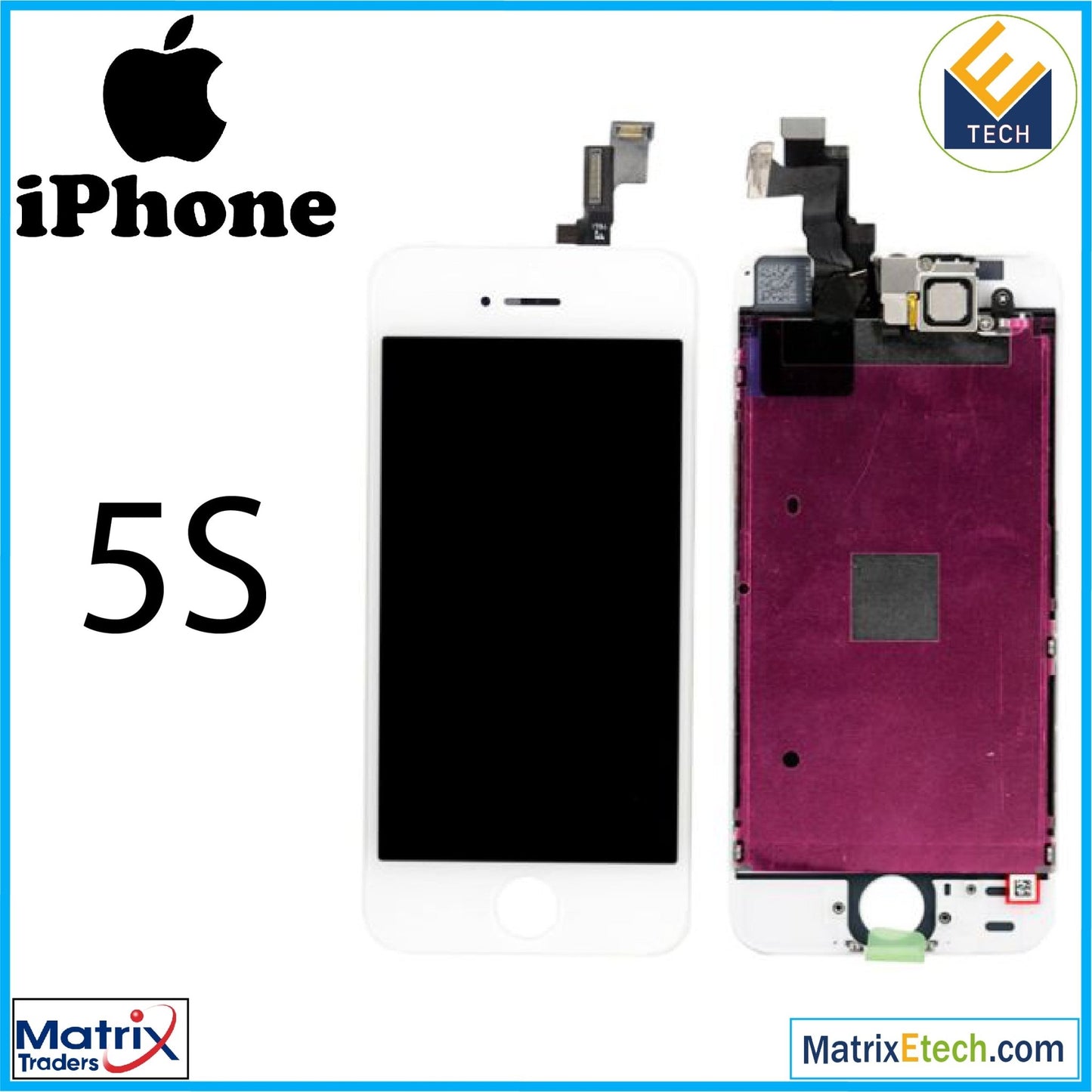 iPhone 5S LCD Assembly (Aftermarket Plus) - Matrix Traders