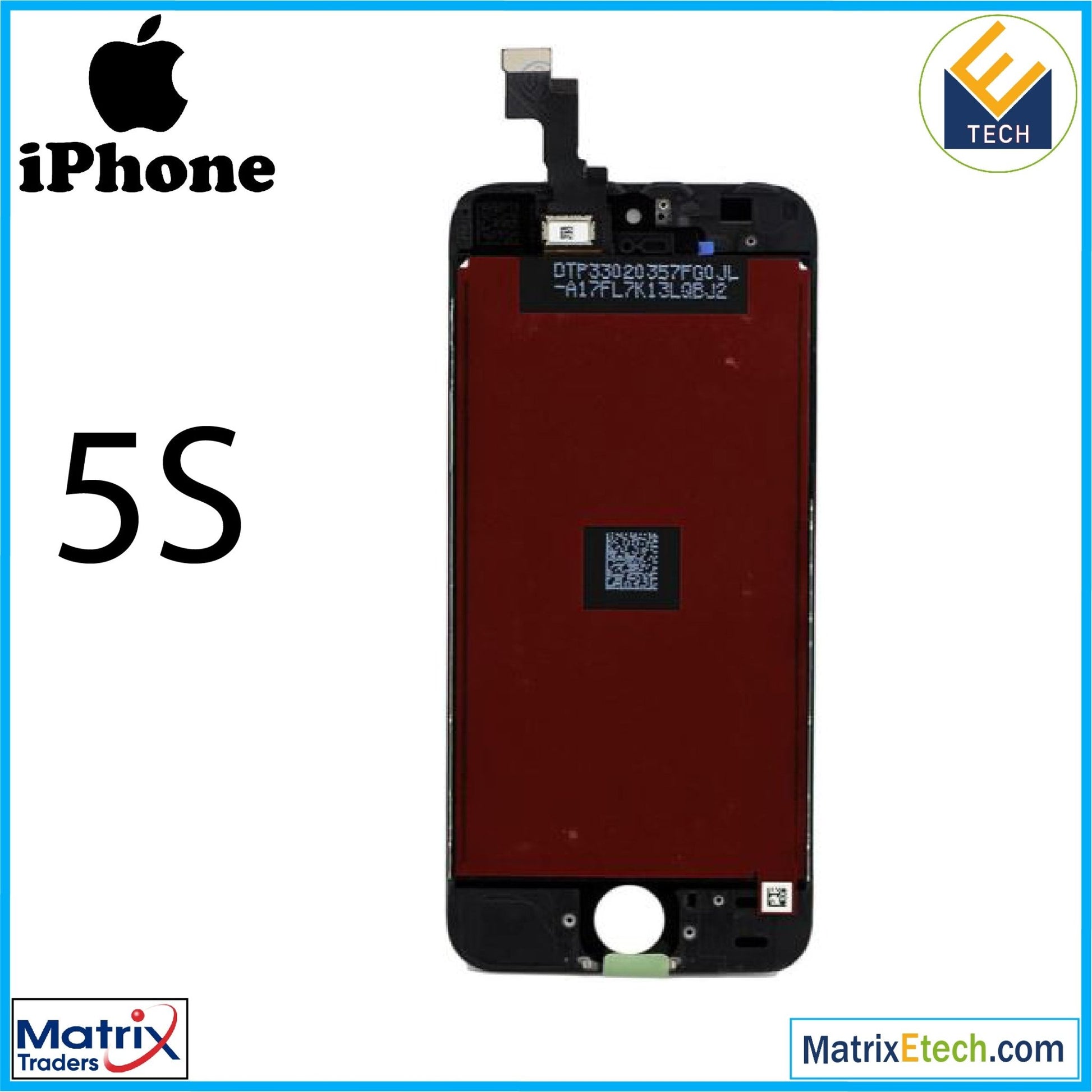 iPhone 5S LCD Screen Replacement Assembly (Aftermarket) - Matrix Traders