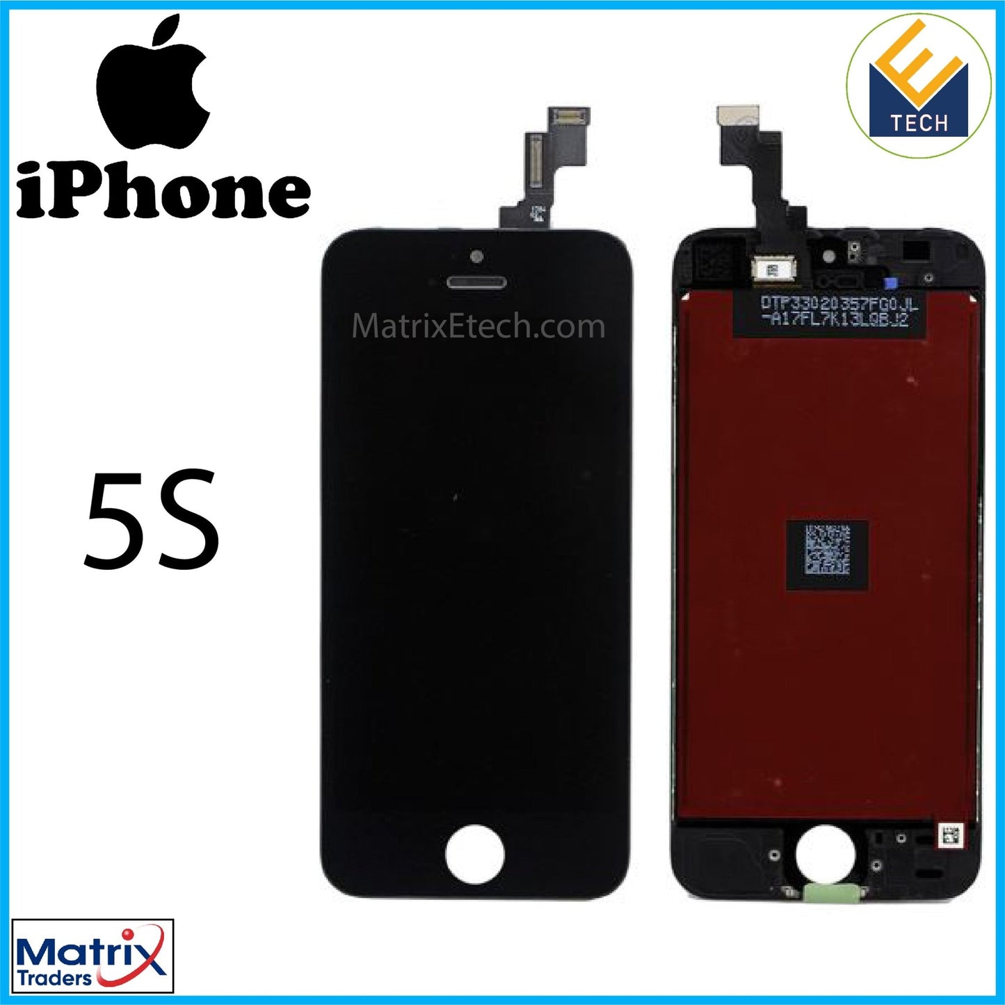 iPhone 5S LCD Screen Replacement Assembly (Premium) - Matrix Traders