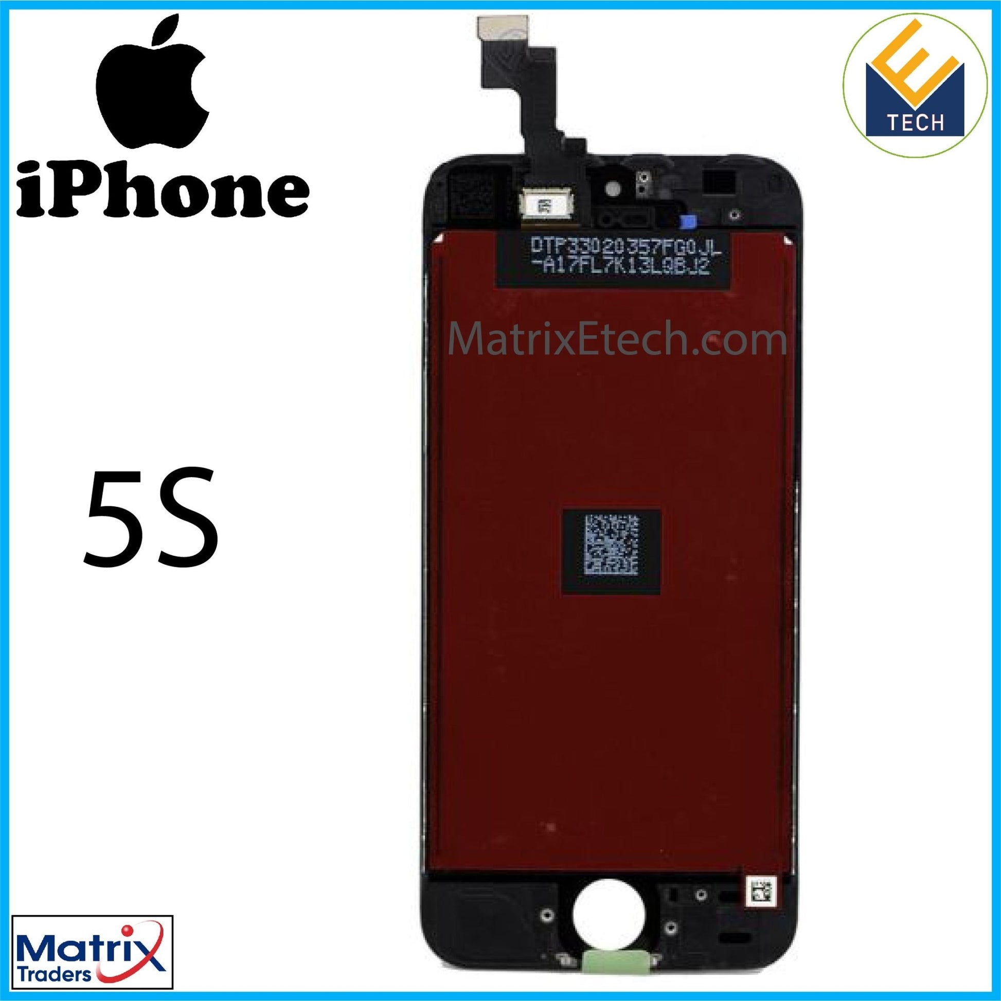 iPhone 5S LCD Screen Replacement Assembly (Premium) - Matrix Traders