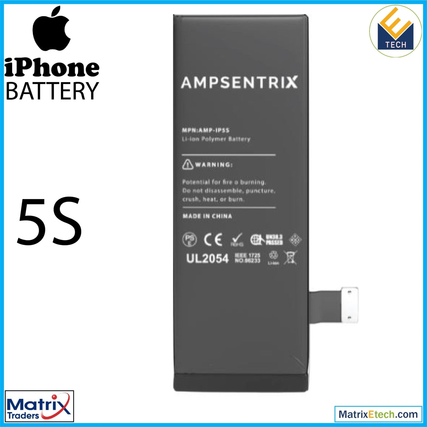 iPhone 5S Replacement Battery - Matrix Traders