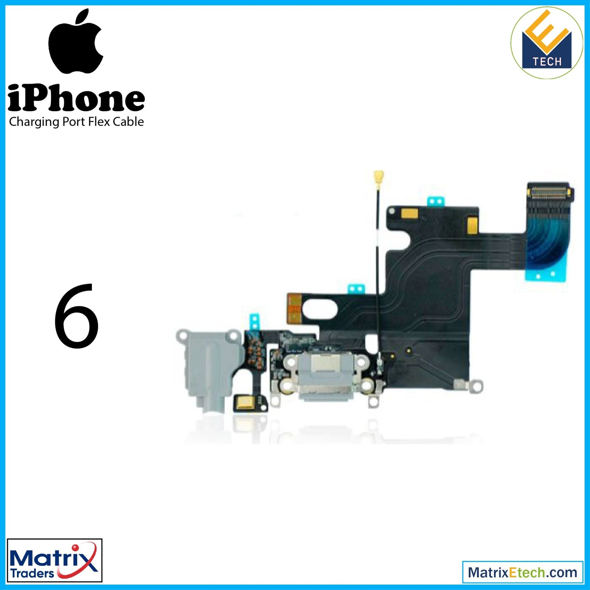 iPhone 6 Charging Port Flex Cable (Aftermarket) - Matrix Traders