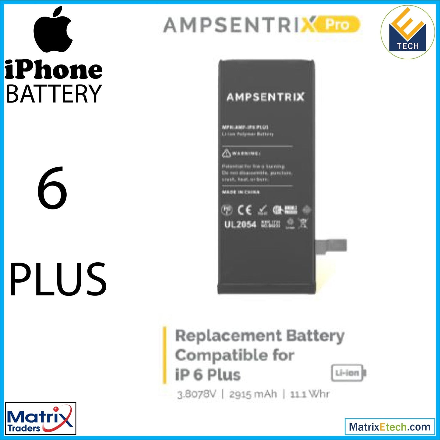 iPhone 6 Plus Replacement Battery - Matrix Traders