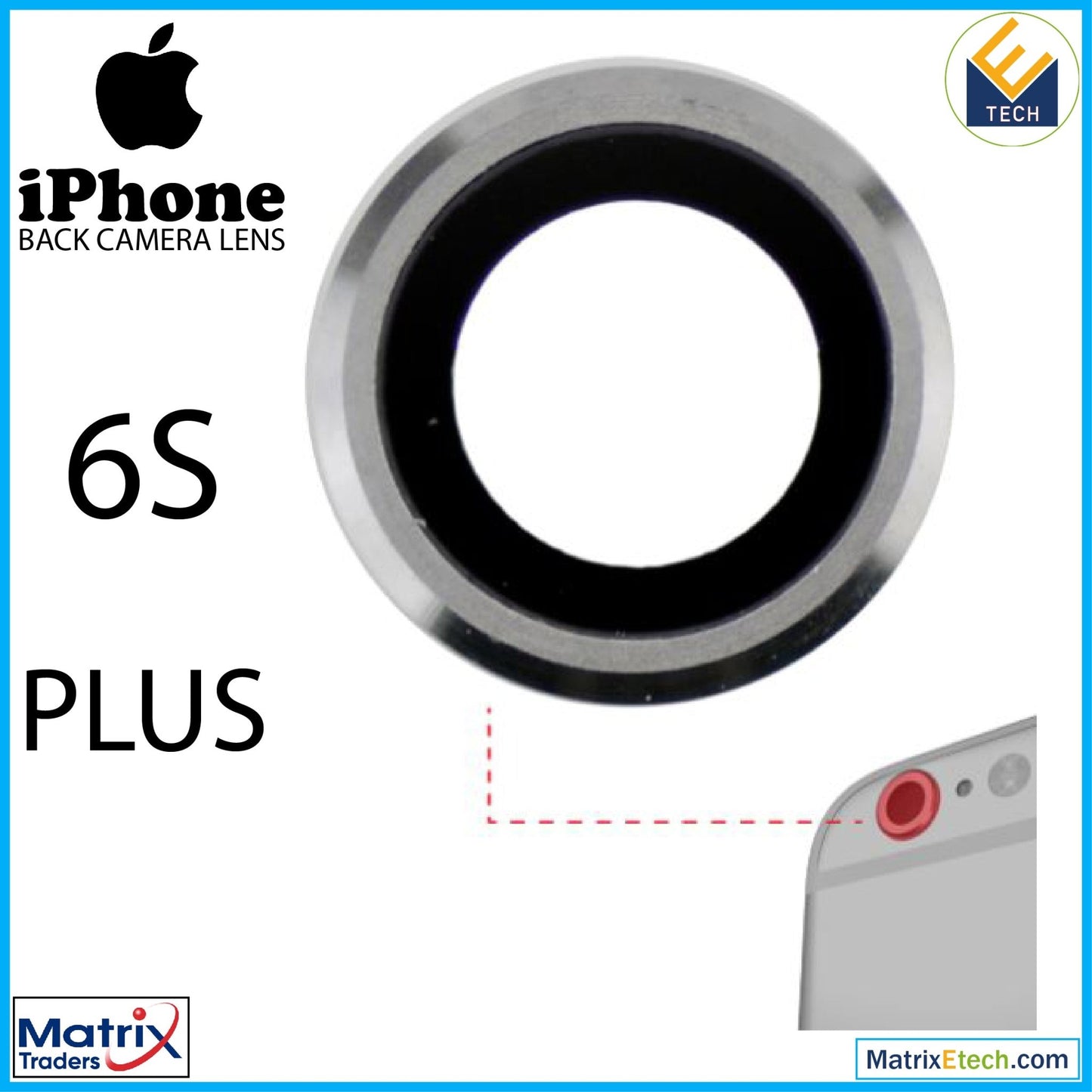 iPhone 6S Plus Back Camera Lens (10 Pack) - Matrix Traders