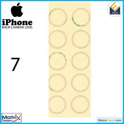 iPhone 7 Back Camera Lens With Adhesive (Glass Only) (10 Pack) - Matrix Traders