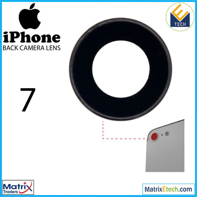 iPhone 7 Back Camera Lens With Bracket & Bezel (Aftermarket Plus) (10 Pack) - Matrix Traders