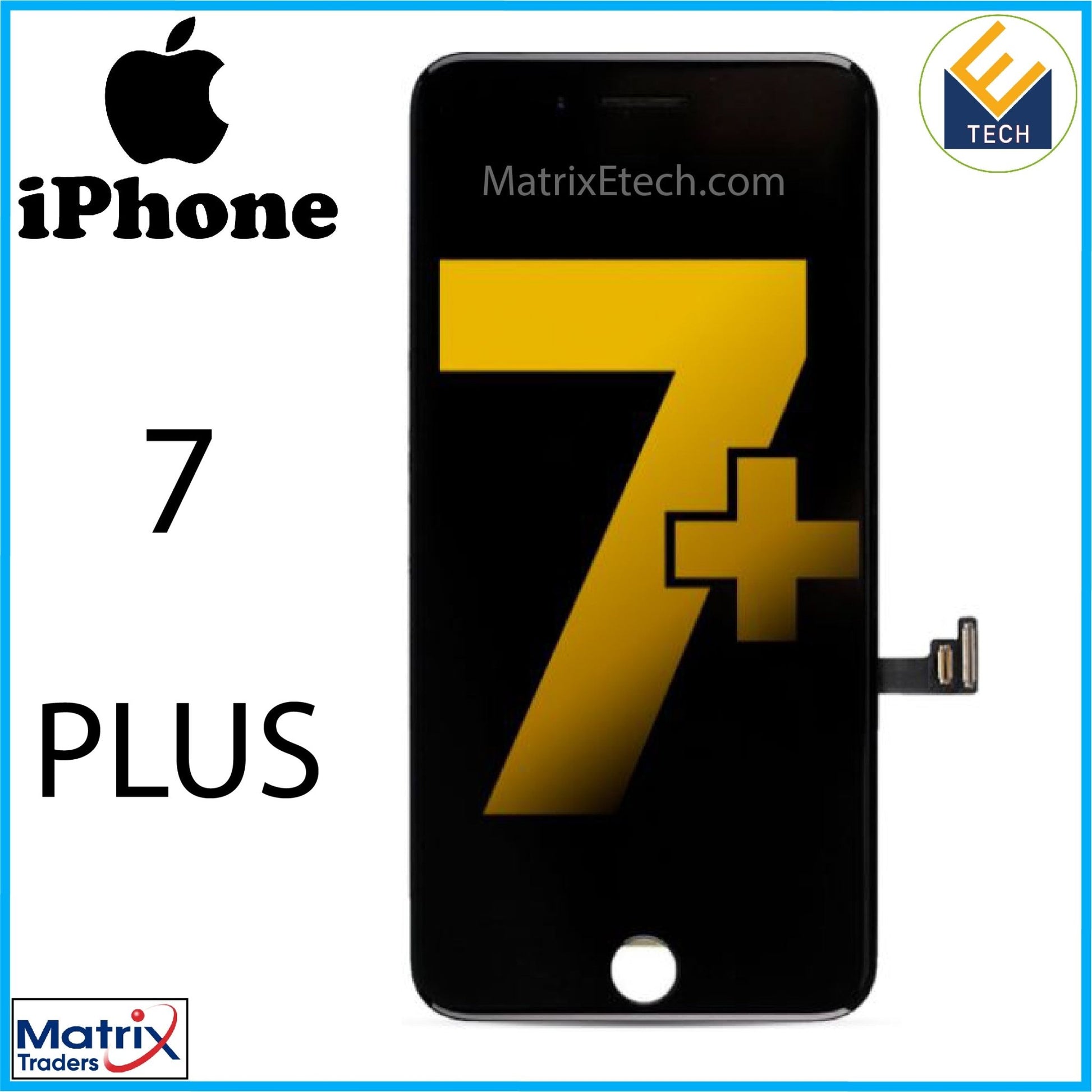 iPhone 7 Plus LCD Assembly With Steel Plate (Premium) - Matrix Traders