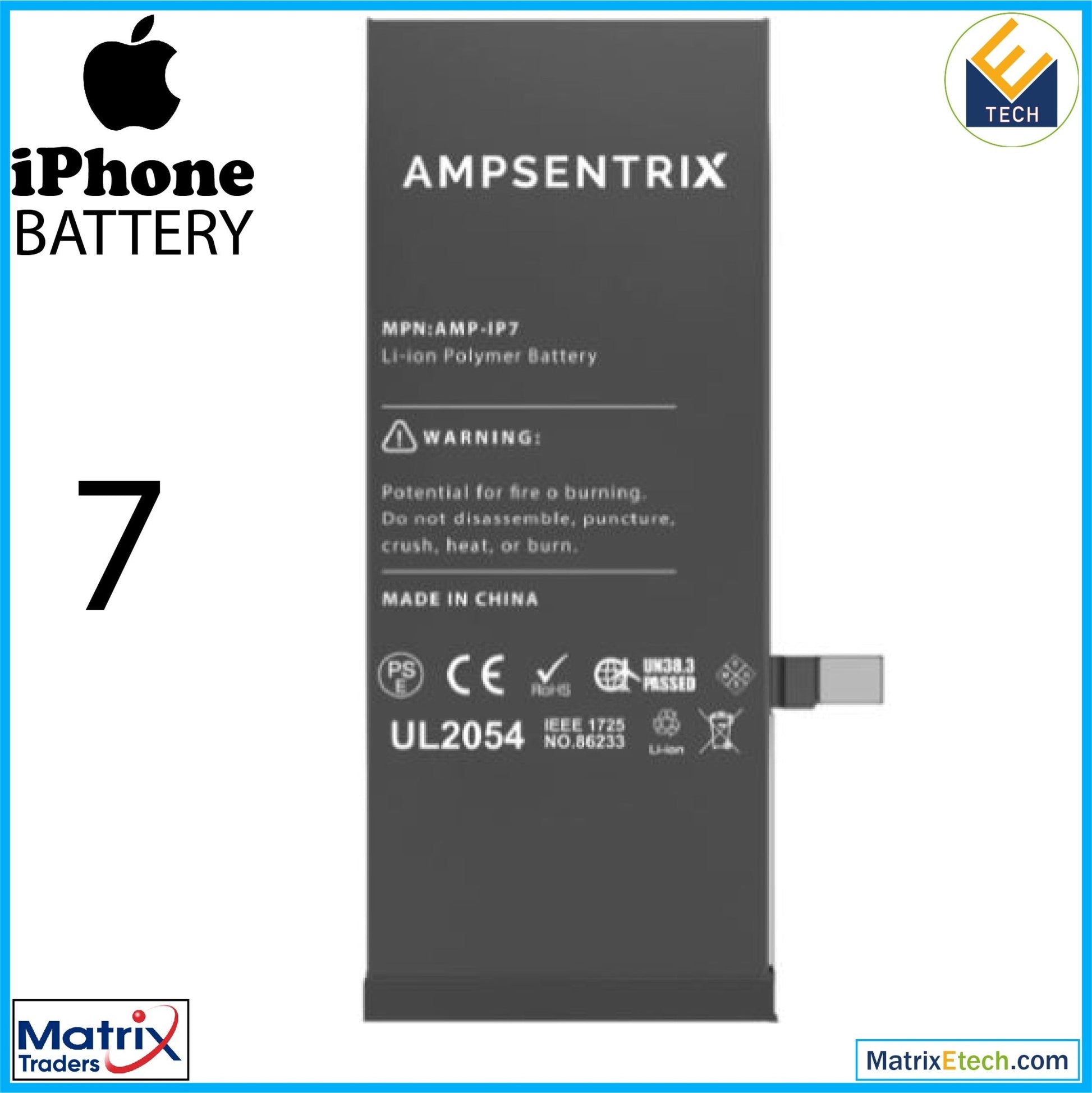 iPhone 7 Replacement Battery - Matrix Traders