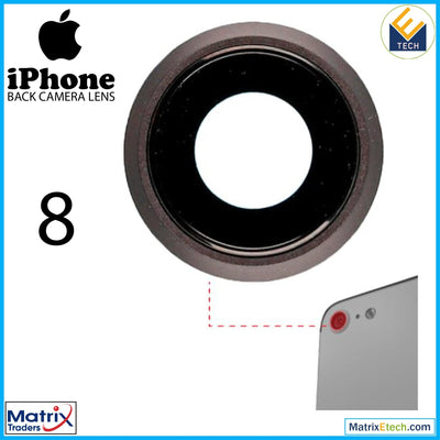 iPhone 8 Back Camera Lens With Bracket & Bezel (10 Pack) - Matrix Traders