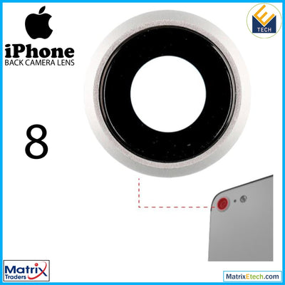 iPhone 8 Back Camera Lens With Bracket & Bezel (10 Pack) - Matrix Traders