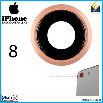 iPhone 8 Back Camera Lens With Bracket & Bezel (10 Pack) - Matrix Traders