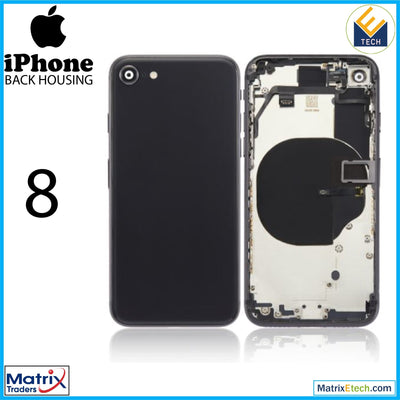 iPhone 8 Back Housing W Small Components Pre - Installed (Aftermarket Plus) - Matrix Traders