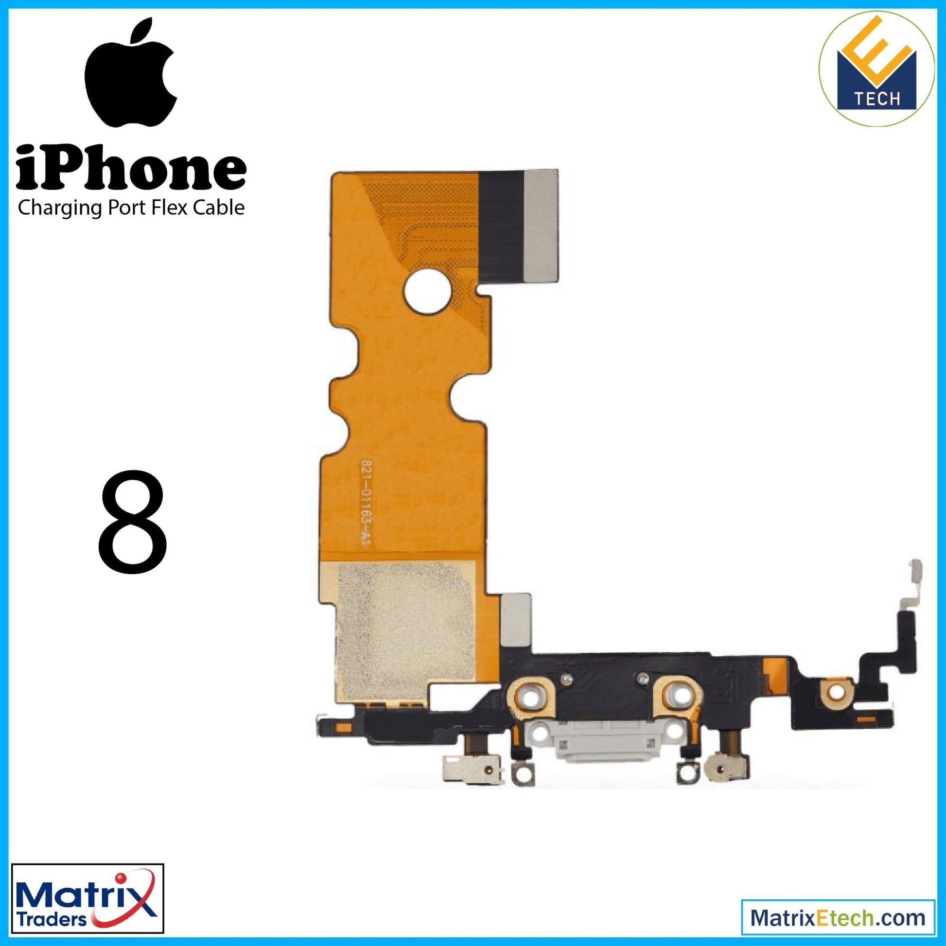 iPhone 8 Charging Port Flex Cable (Aftermarket) - Matrix Traders