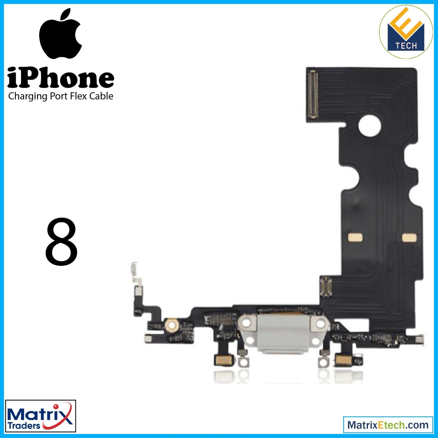 iPhone 8 Charging Port Flex Cable (Aftermarket) - Matrix Traders