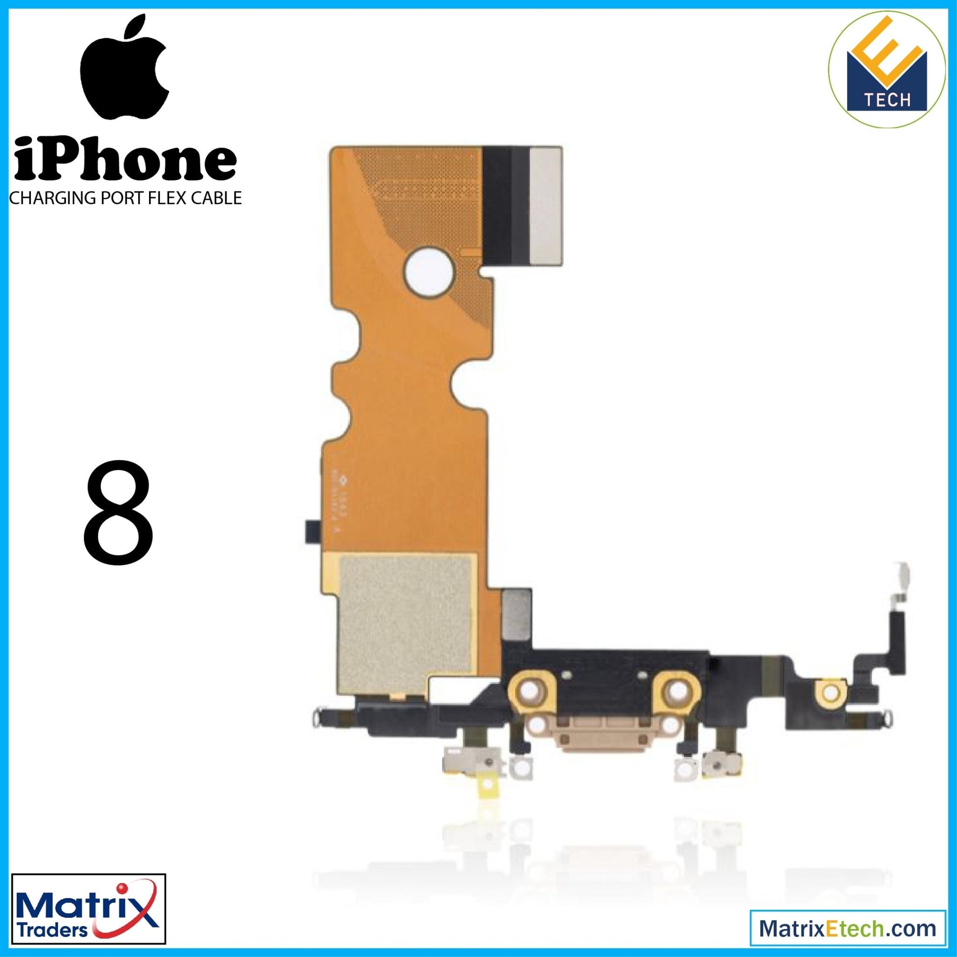 iPhone 8 Charging Port Flex Cable (Premium) - Matrix Traders