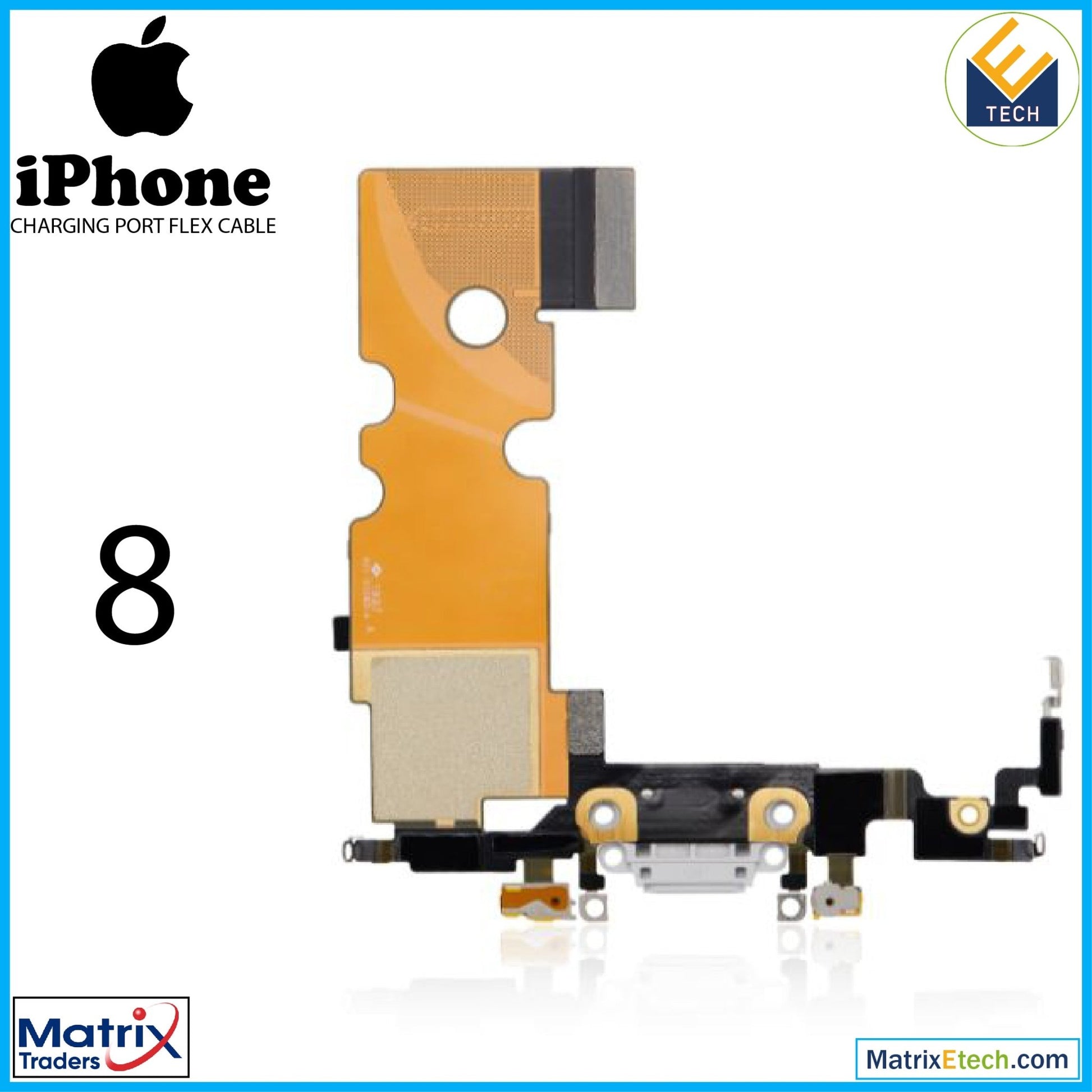 iPhone 8 Charging Port Flex Cable (Premium) - Matrix Traders