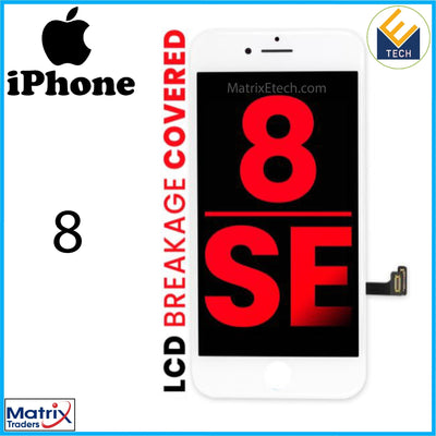 iPhone 8 LCD Screen Replacement Assembly With Steel Plate - Matrix Traders