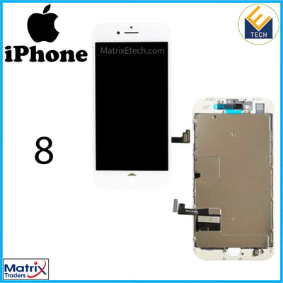 iPhone 8 LCD Screen Replacement Assembly With Steel Plate - Matrix Traders