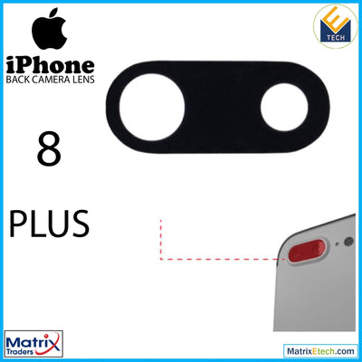 iPhone 8 Plus Back Camera Lens (Glass Only) With Adhesive (10 Pack) - Matrix Traders