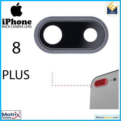 iPhone 8 Plus Back Camera Lens With Bracket & Bezel (10 Pack) - Matrix Traders