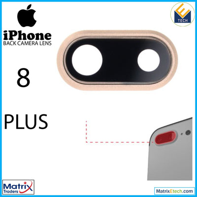 iPhone 8 Plus Back Camera Lens With Bracket & Bezel (10 Pack) - Matrix Traders