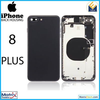 iPhone 8 Plus Back Housing W Small Components Pre - Installed (Aftermarket Plus) - Matrix Traders