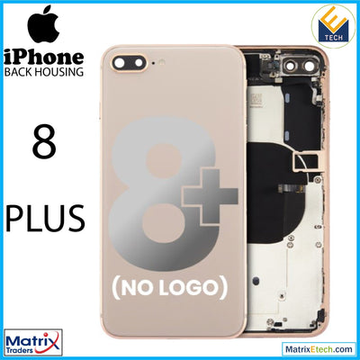 iPhone 8 Plus Back Housing W Small Components Pre - Installed (Aftermarket Plus) - Matrix Traders