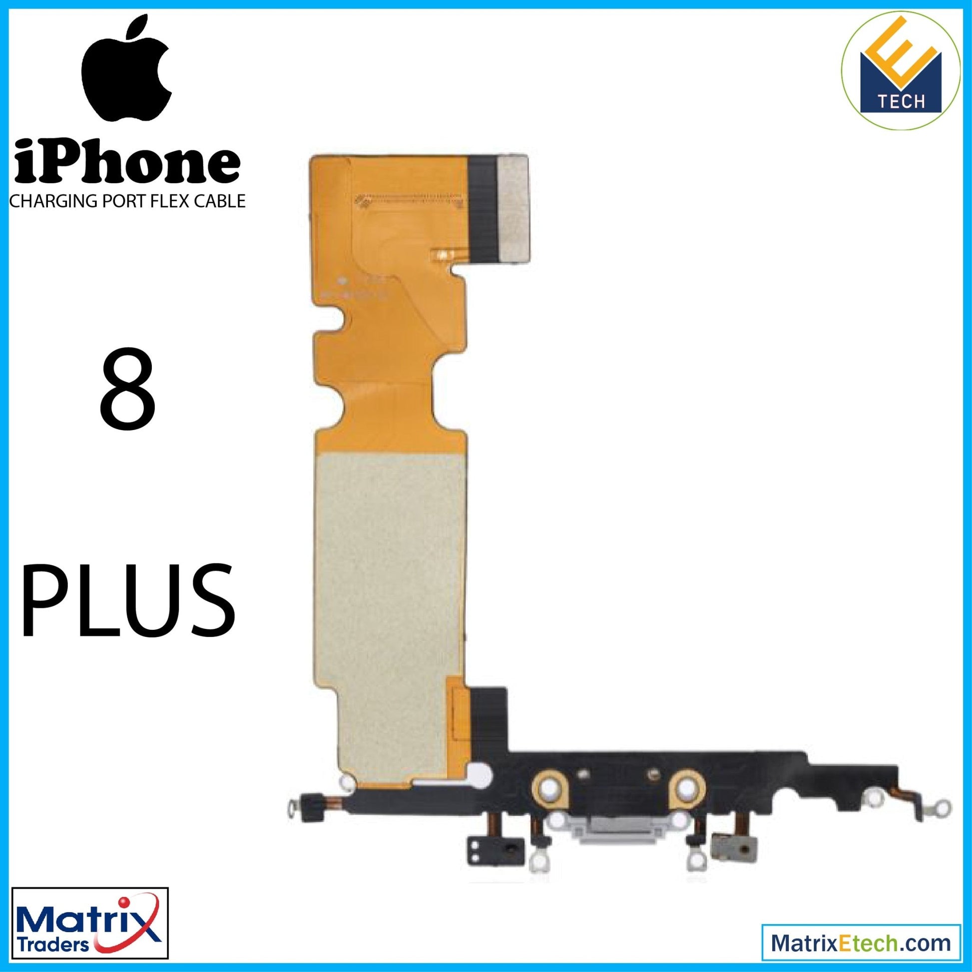 iPhone 8 Plus Charging Port Flex Cable (Premium) - Matrix Traders