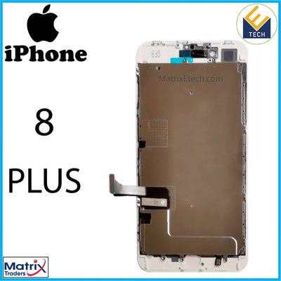 iPhone 8 Plus LCD Assembly Screen Replacement With Steel Plate - Matrix Traders