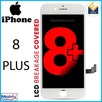 iPhone 8 Plus LCD Assembly Screen Replacement With Steel Plate - Matrix Traders