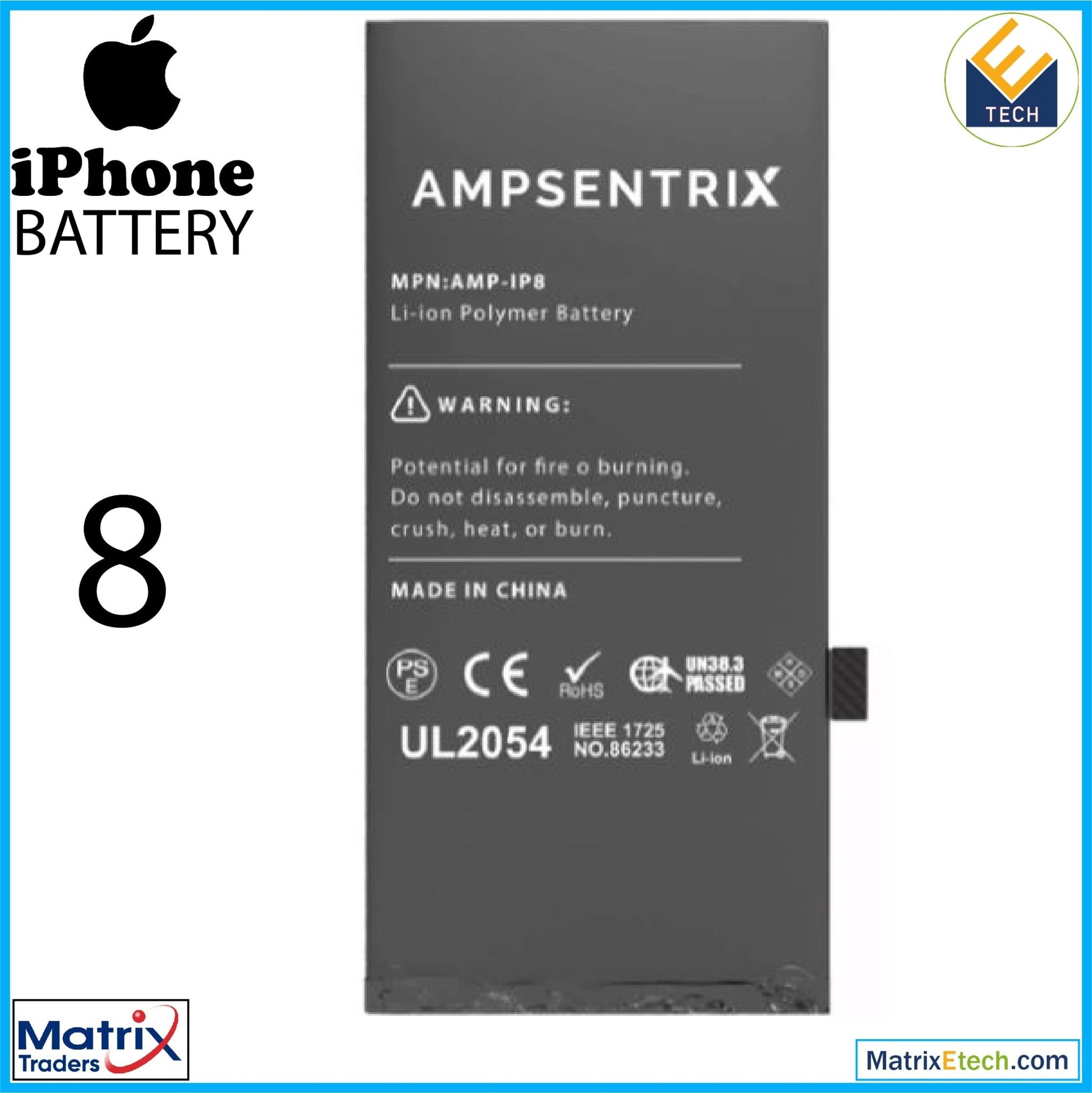 iPhone 8 Replacement Battery - Matrix Traders