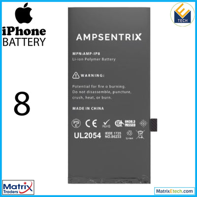 iPhone 8 Replacement Battery (AmpSentrix Pro Extended) - Matrix Traders