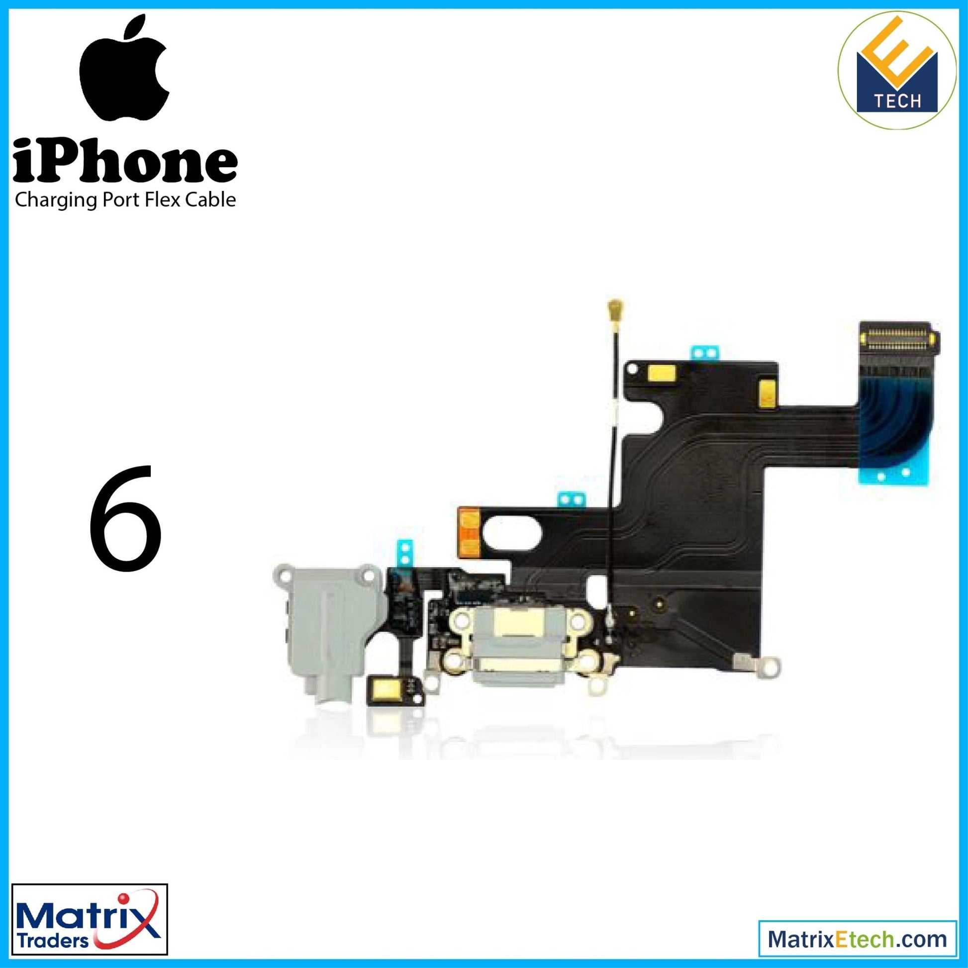 iPhone Charging Port Flex Cable (AM) - Matrix Traders