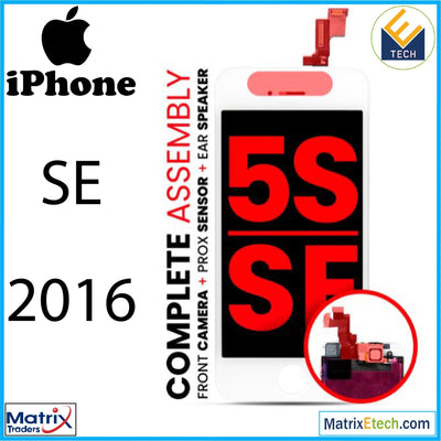 iPhone SE (2016) Complete LCD Assembly (With Front Camera Prox Sensor & Ear Speaker) - Matrix Traders