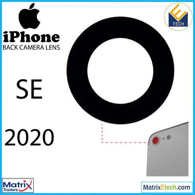 iPhone SE (2020) Back Camera Lens With Adhesive (Glass Only) (10 Pack) - Matrix Traders