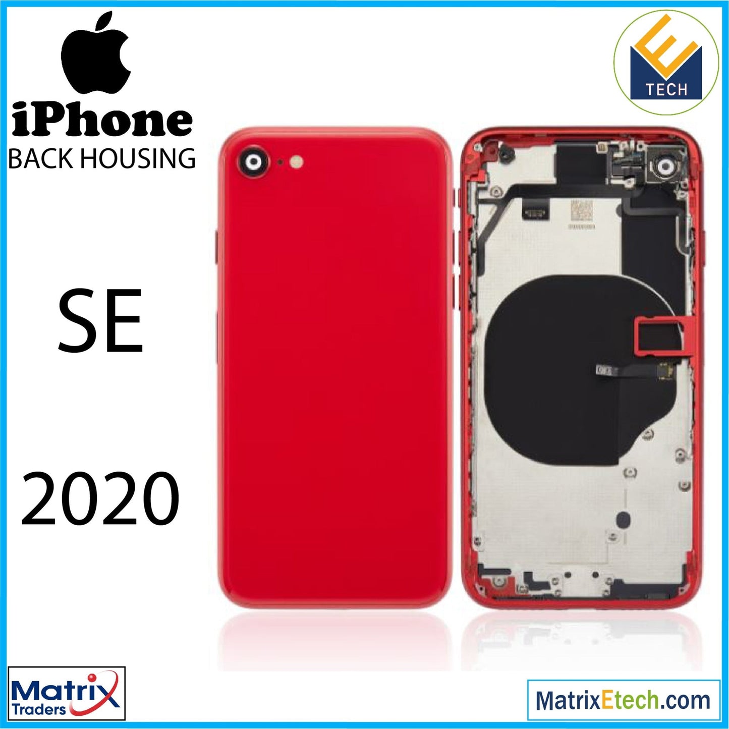 iPhone SE (2020) Back Housing W Small (Aftermarket Plus) - Matrix Traders