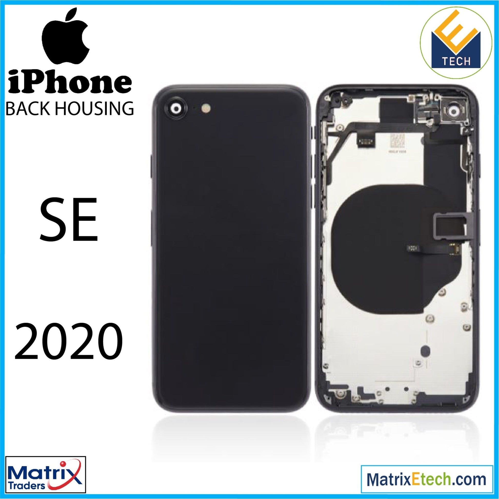 iPhone SE (2020) Back Housing W Small (Aftermarket Plus) - Matrix Traders