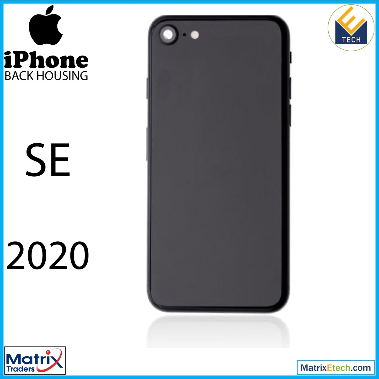 iPhone SE (2020) Back Housing W Small (Pull Grade A) - Matrix Traders