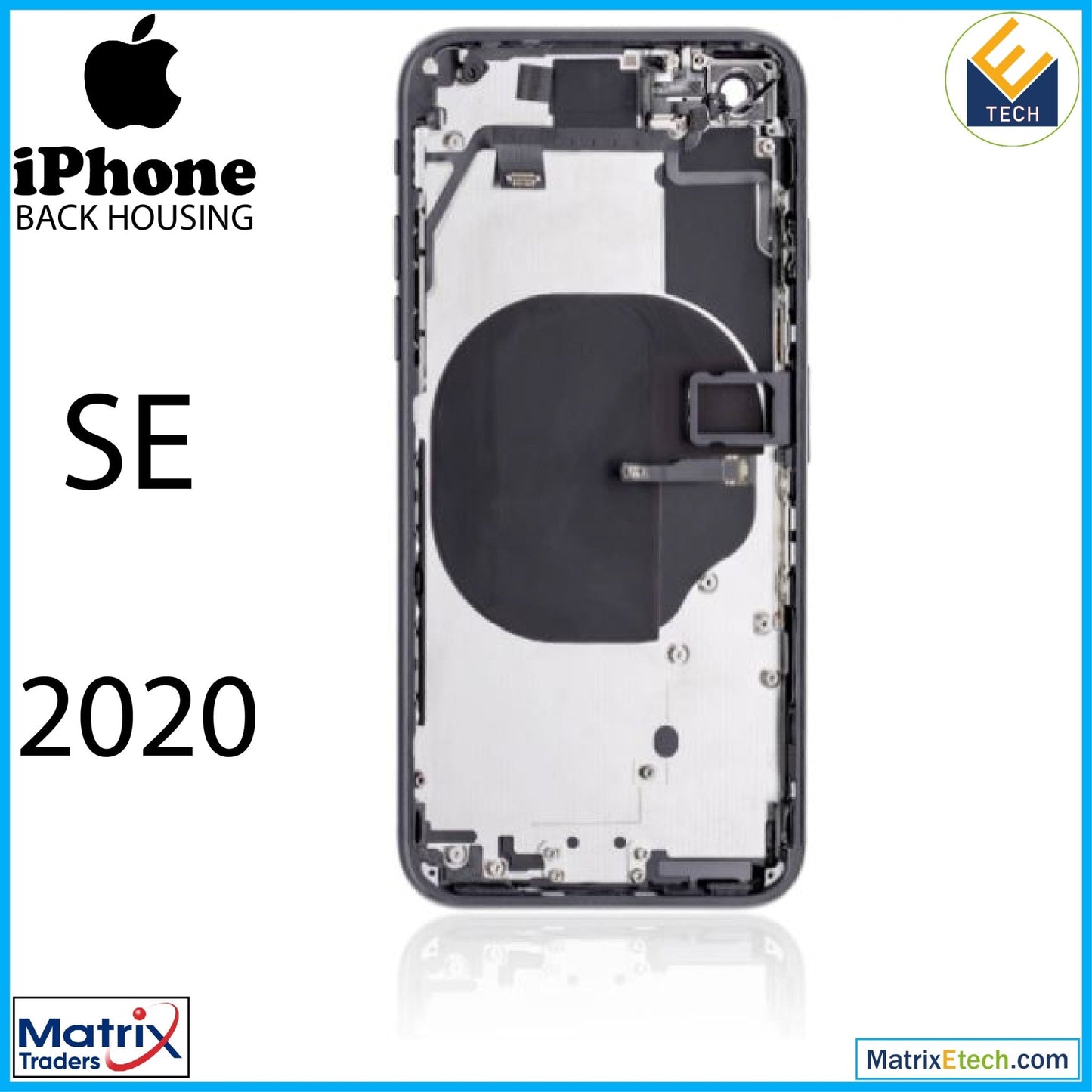 iPhone SE (2020) Back Housing W Small (Pull Grade B) - Matrix Traders