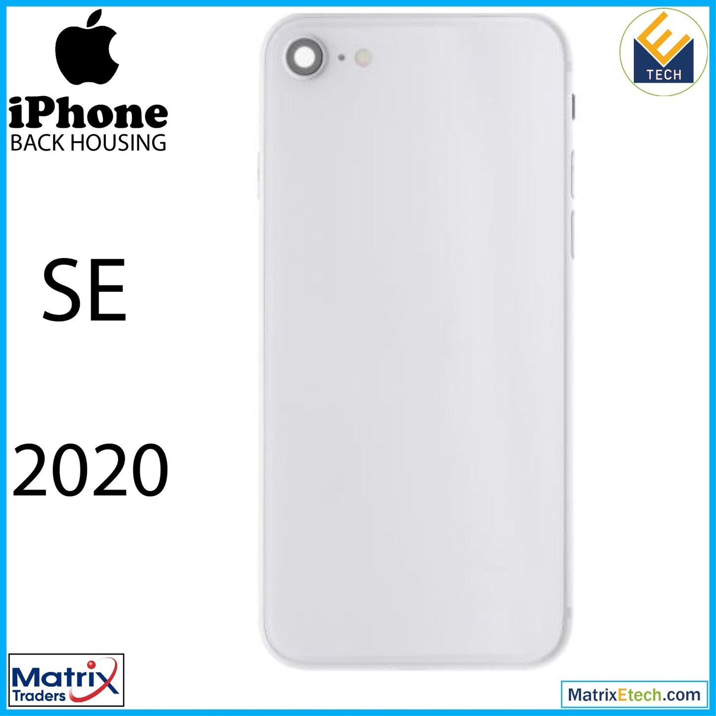 iPhone SE (2020) Back Housing W Small (Pull Grade B) - Matrix Traders