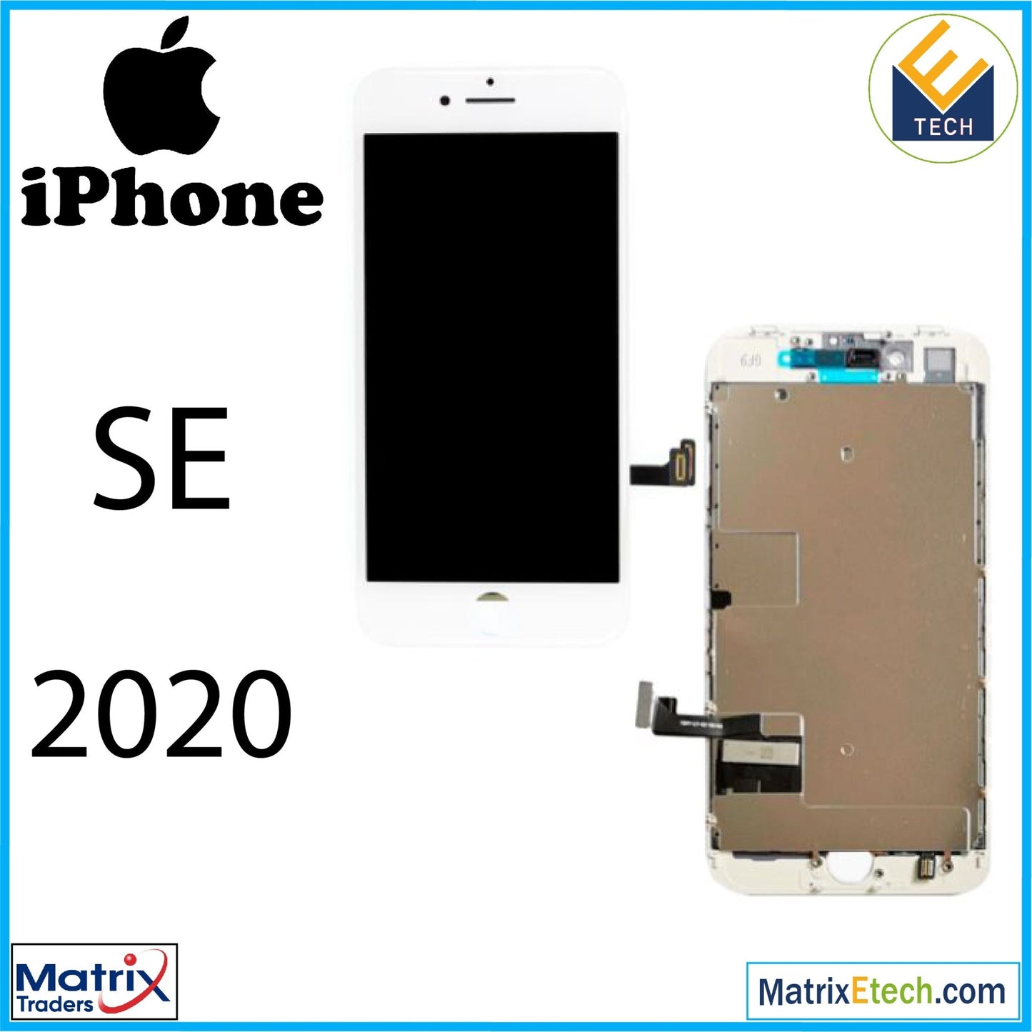 iPhone SE (2020) LCD Assembly With Steel Plate - Matrix Traders