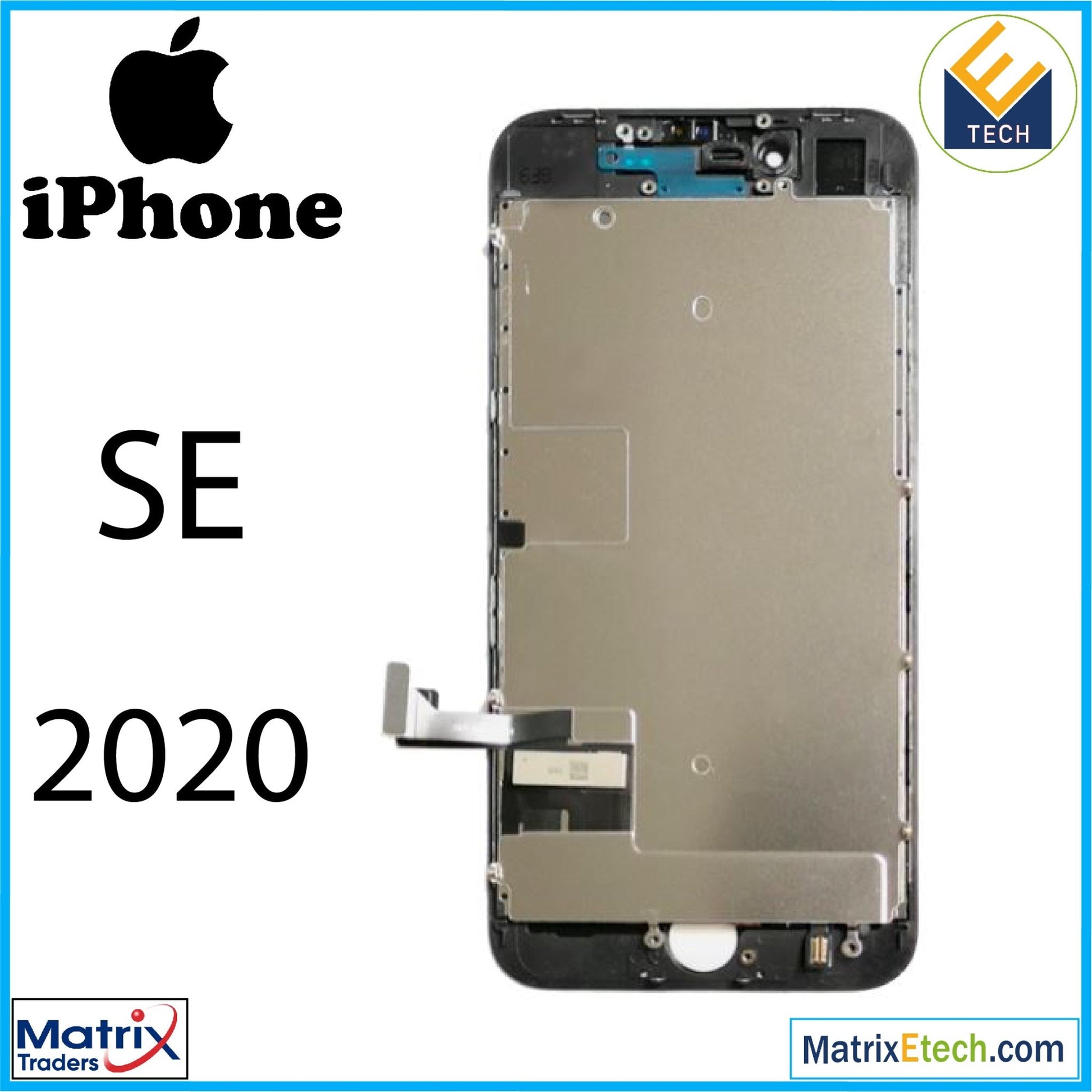 iPhone SE (2020) LCD Assembly With Steel Plate - Matrix Traders