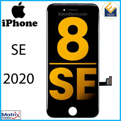 iPhone SE (2020) LCD Assembly With Steel Plate (Premium) - Matrix Traders