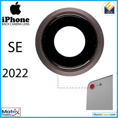 iPhone SE (2022) Back Camera Lens With Bracket & Bezel (10 Pack) - Matrix Traders