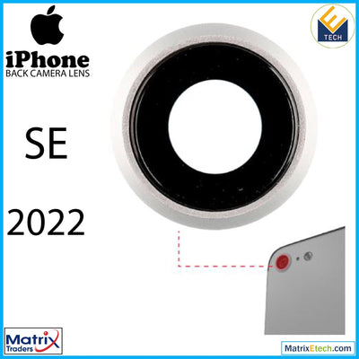 iPhone SE (2022) Back Camera Lens With Bracket & Bezel (10 Pack) - Matrix Traders