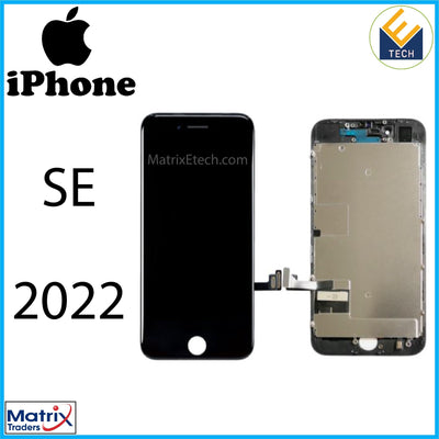 iPhone SE (2022) LCD Assembly With Steel Plate (Aftermarket) - Matrix Traders