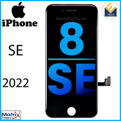 iPhone SE (2022) LCD Assembly With Steel Plate (Aftermarket) - Matrix Traders