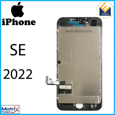 iPhone SE (2022) Screen Replacement LCD Assembly With Steel Plate - Matrix Traders